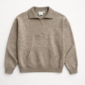 Janet Chung 3/4 Zip Lightweight Summer Sweater Size M